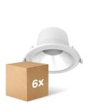 Flerpack 6x Noxion LED Downlight Apollo V2.0 6-12W 690-1460lm 60D - 830/840 CCT | 145mm - Utskärning   120mm