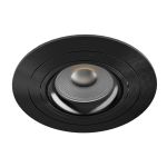 Noxion Infälld Spot Logic MR16 Lutningsbar Glänsande Svart | 92mm - Utskärning  80mm - IP20 - Inkl. GU10 Sockel