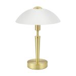 Eglo Bordslampa Solo 1 Stål Guld Vit | IP20 - Passande för 1x E14 