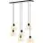 Brilliant Casto Pendellampa Glas Pendellampa Metall Svart Beige | Passande för 6x E27