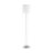 Eglo Golvlampa Pasteri Stål Satin Nickel Vit | IP20 - Passande för 1x E27 