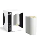 D'Lite Vägglampa Vossem Vit Up & Down | IP56 - Passande För 2x GU10 