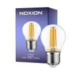 Noxion Lucent LED E27 boll Filament Klar 4.5W 470lm - 827 Extra Varm Vit | Ersättare 40W