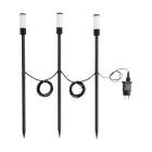 Flerpack 3x Eglo Spik Ljus Zancaro 1 Aluminium Svart 1W 130lm - 830 Varm Vit | IP44